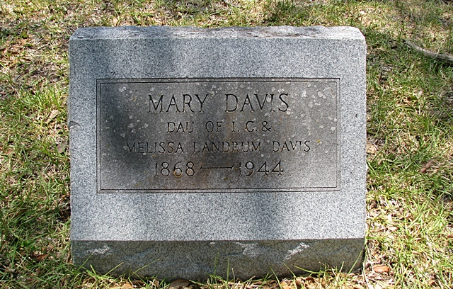 Mary Davis - Old Montgomery Cemetery